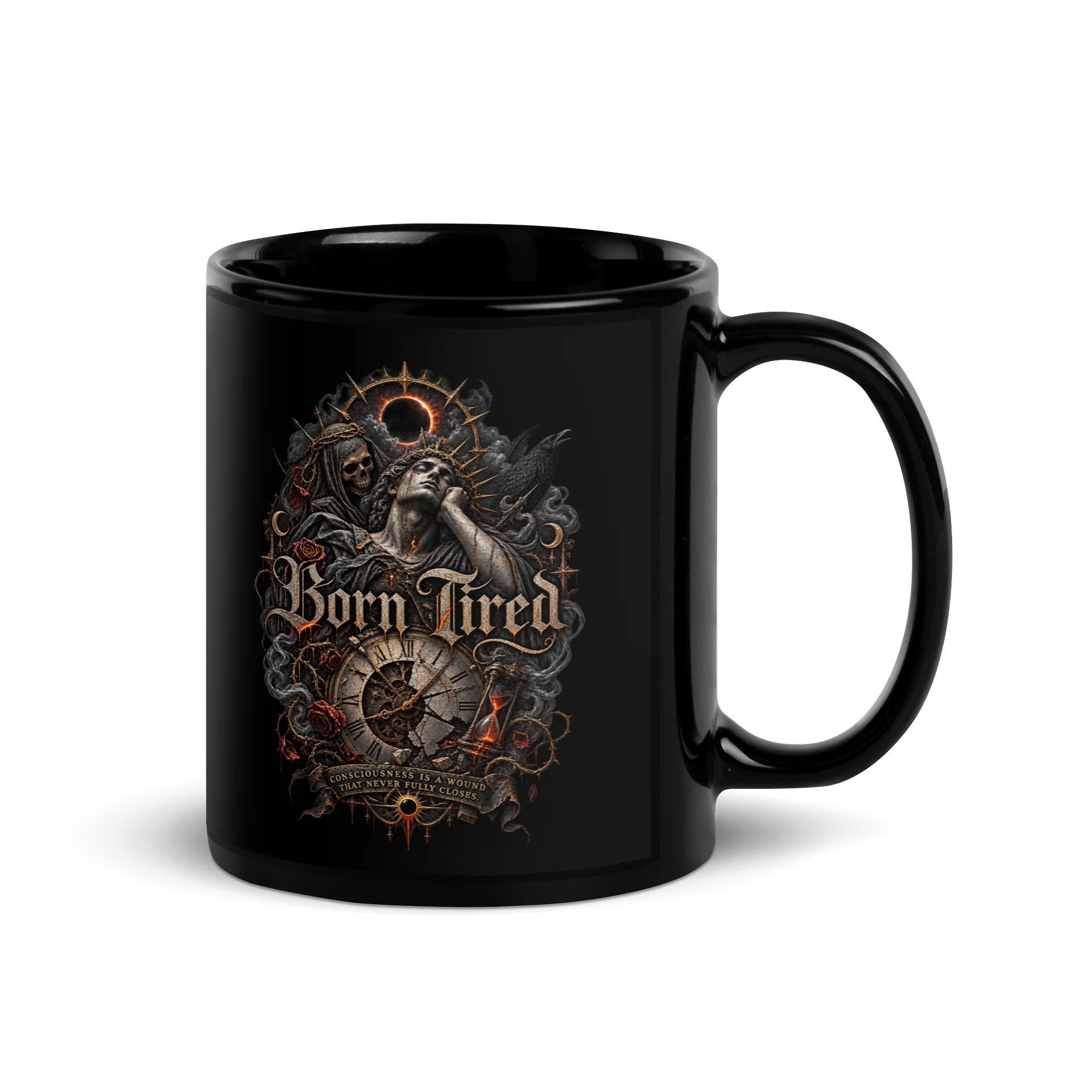 Born Tired Gothic Mug product image (3)