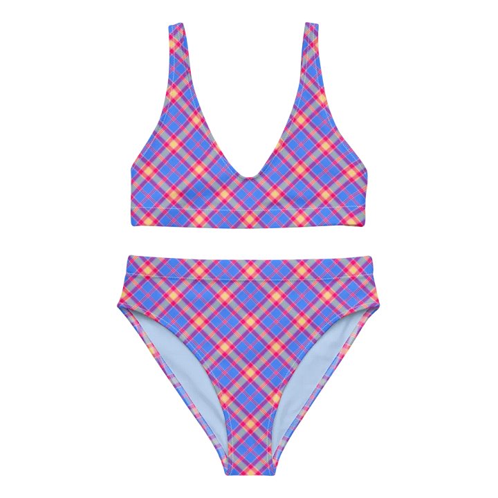 Bright Blue and Hot Pink Bikini product image (2)