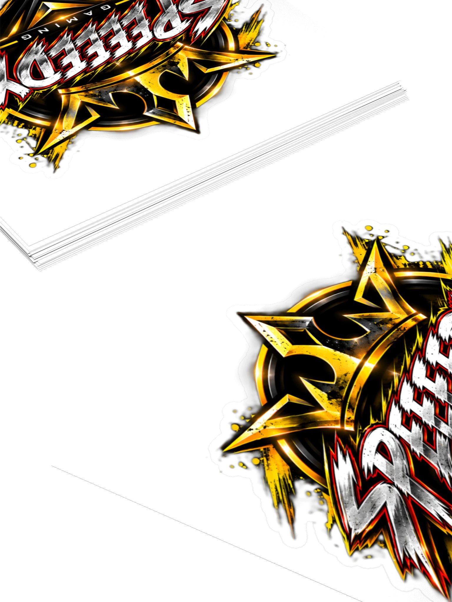 Speeeedy Gaming Crown Logo Kiss Cut Stickers product image (4)