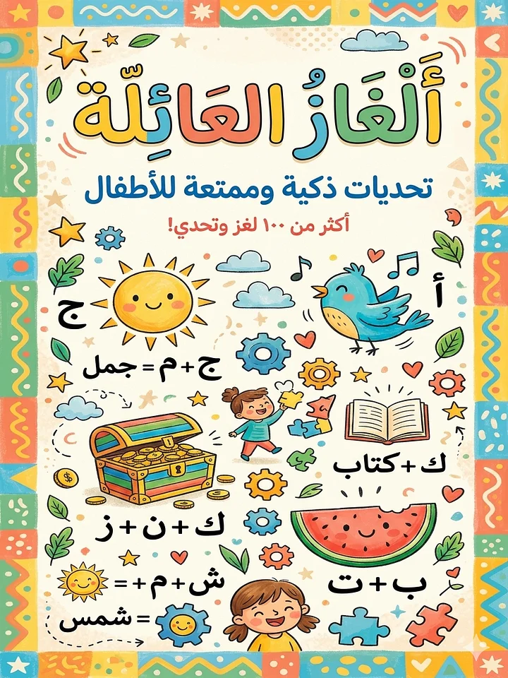 موسوعة التحديات الذكية: أكثر من 100 نشاط تفاعلي لبناء ذكاء طفلك product image (1)