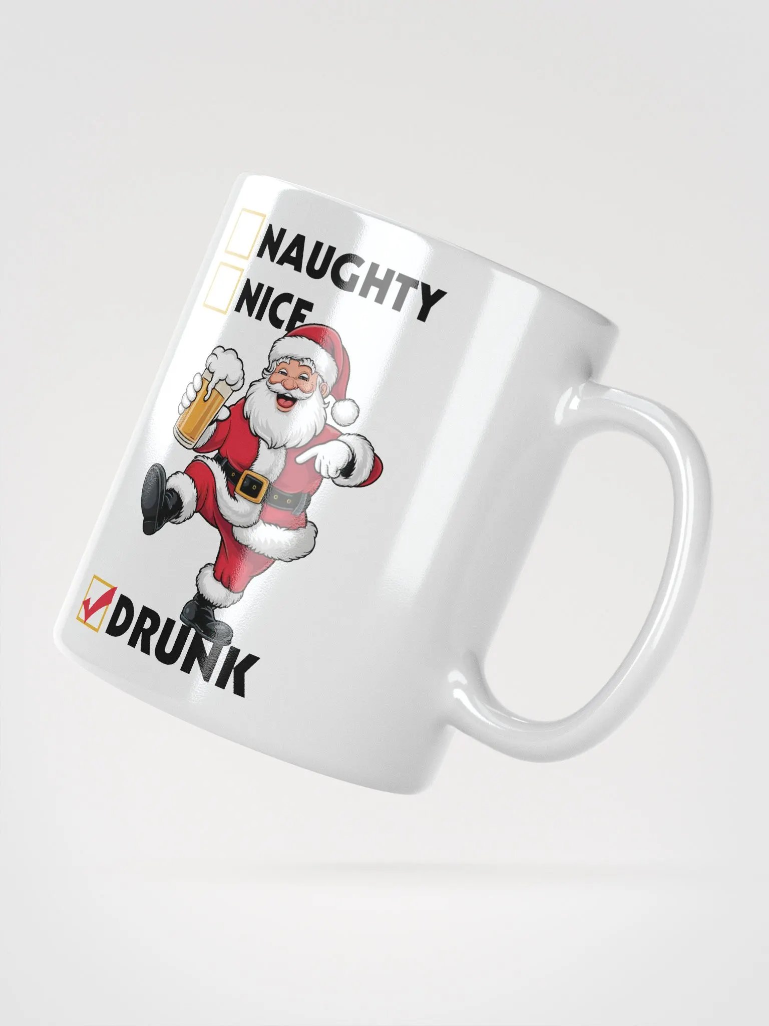Santa Cheers White Glossy Mug product image (2)