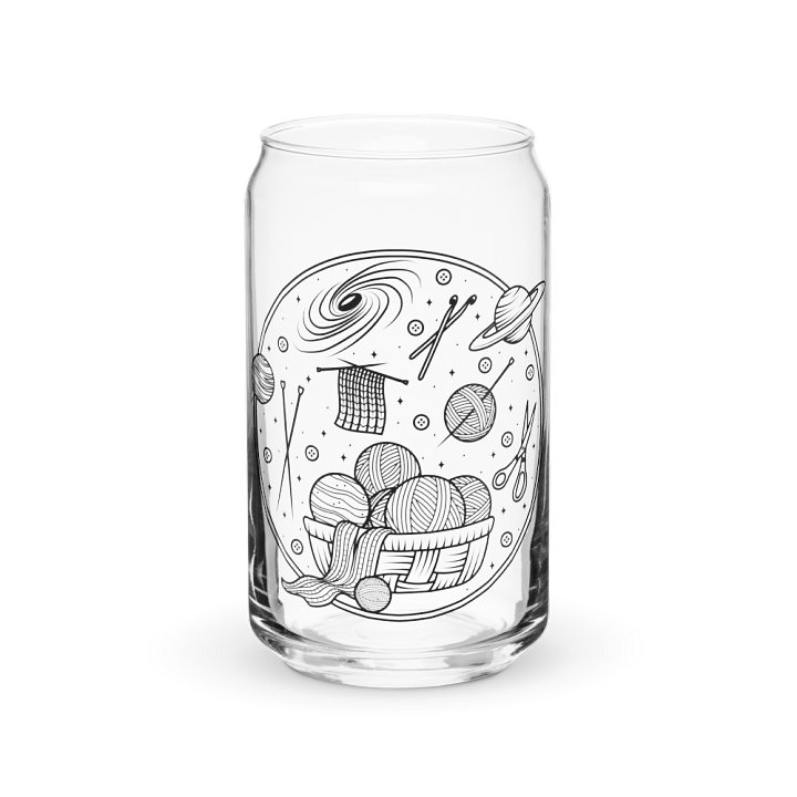 Yarn in Space Soda Can Shaped Glass product image (1)