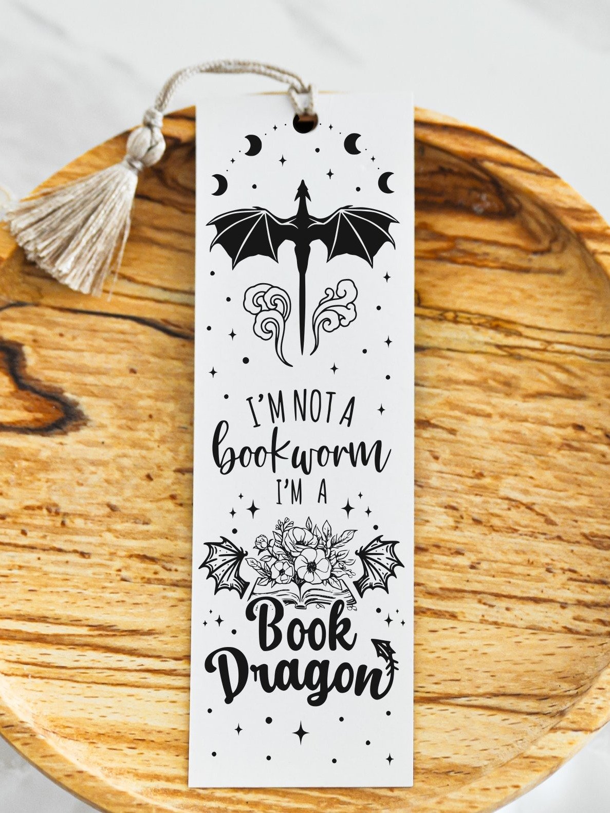 Not A Bookworm Book Dragon Bookmark SVG, Romantasy Smut Bookish Fantasy Romance Lover, Gift for Sister, Best Friend, Digital Download product image (4)