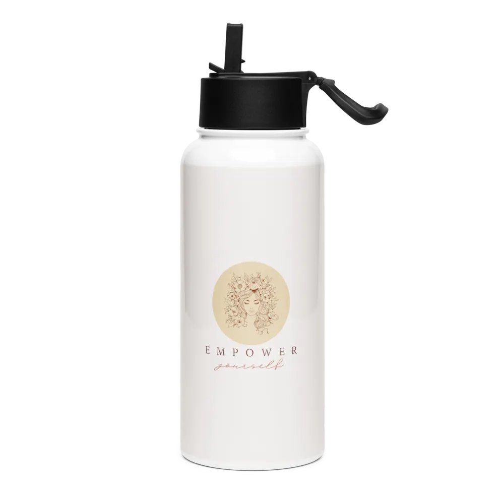 Stainless Steel Water Bottle with a Straw Lid SWFB0116 product image (1)