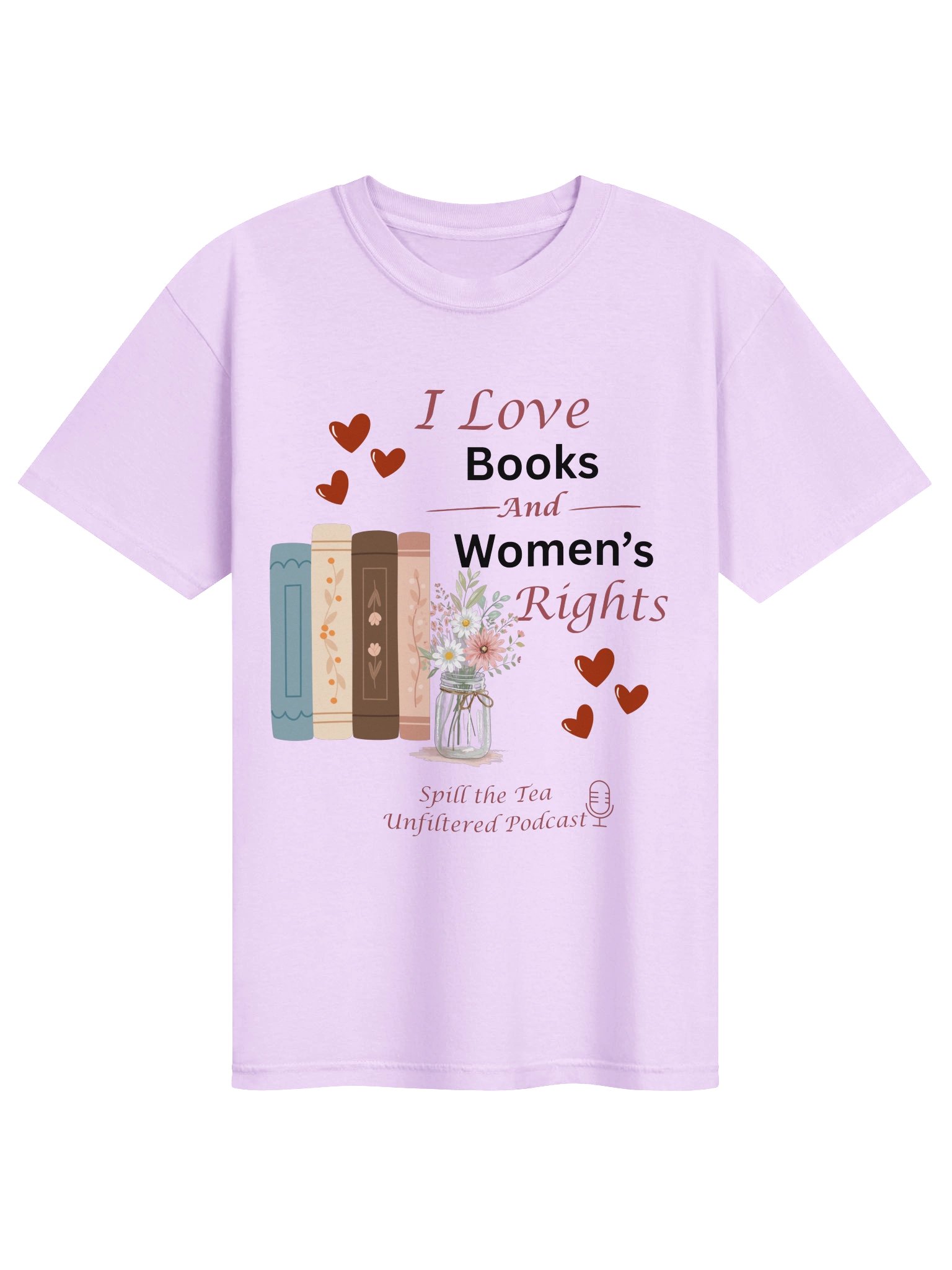 I Love Books and Women’s Rights Tee product image (25)