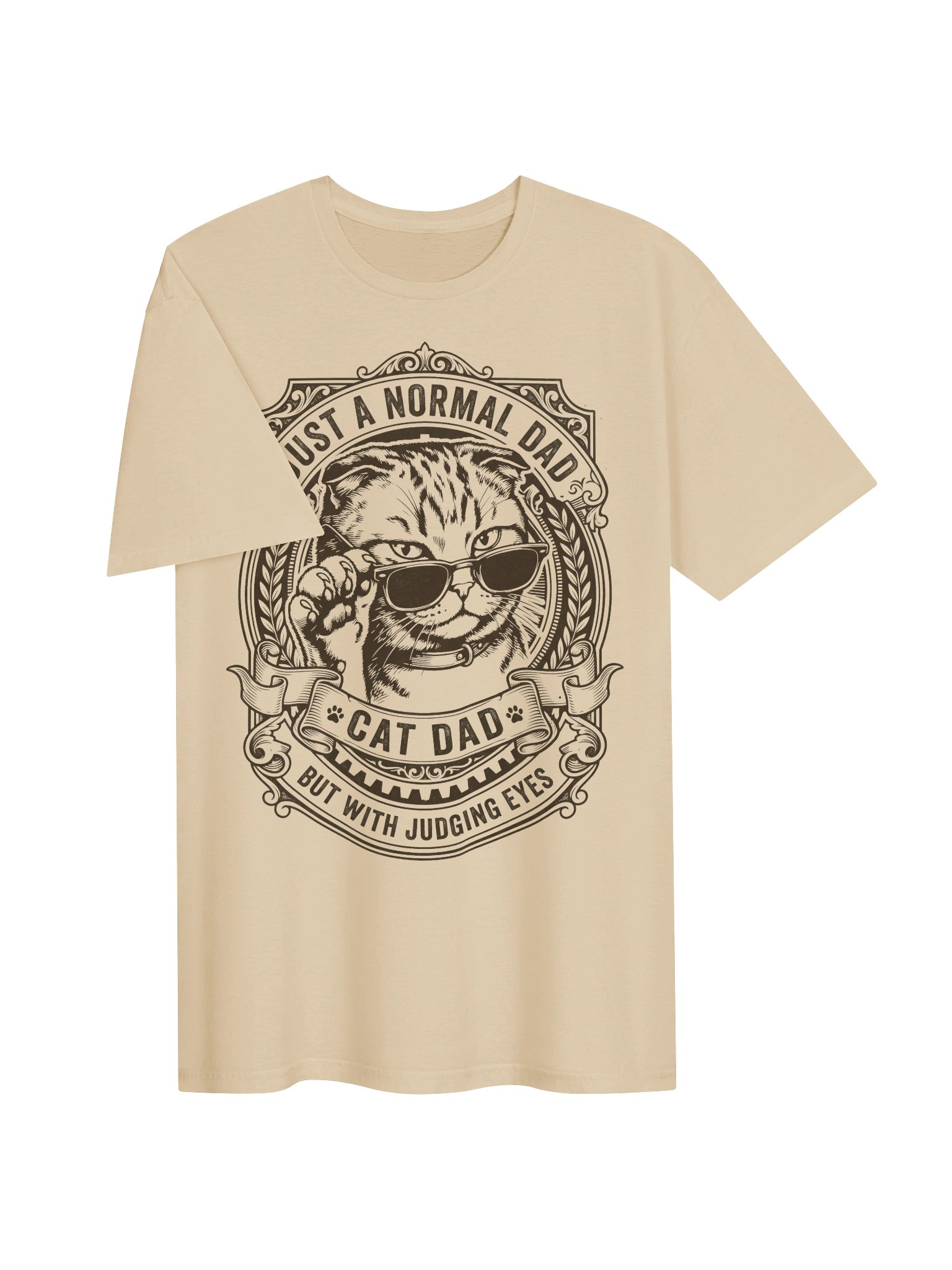 Judging Eyes Cat Dad T-Shirt product image (11)