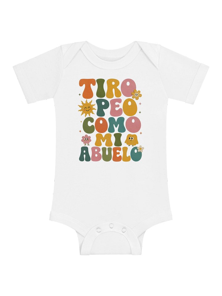 Tiro Peo Como Mi Abuelo Bodysuit para Bebés product image (1)