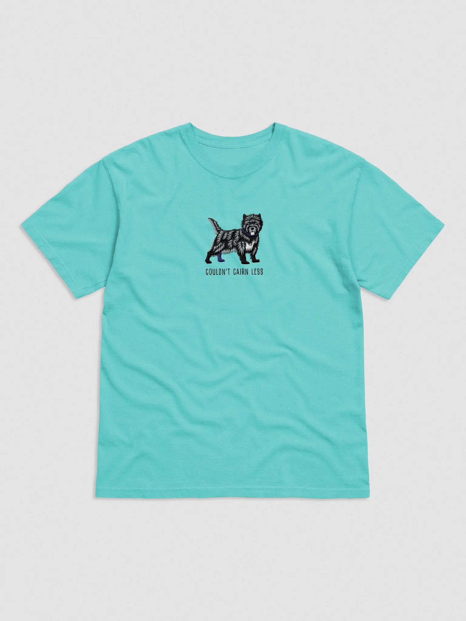Couldn't Cairn Less T-Shirt(Embroidered) of a Cairn Terrier(Black Brindle) product image (4)