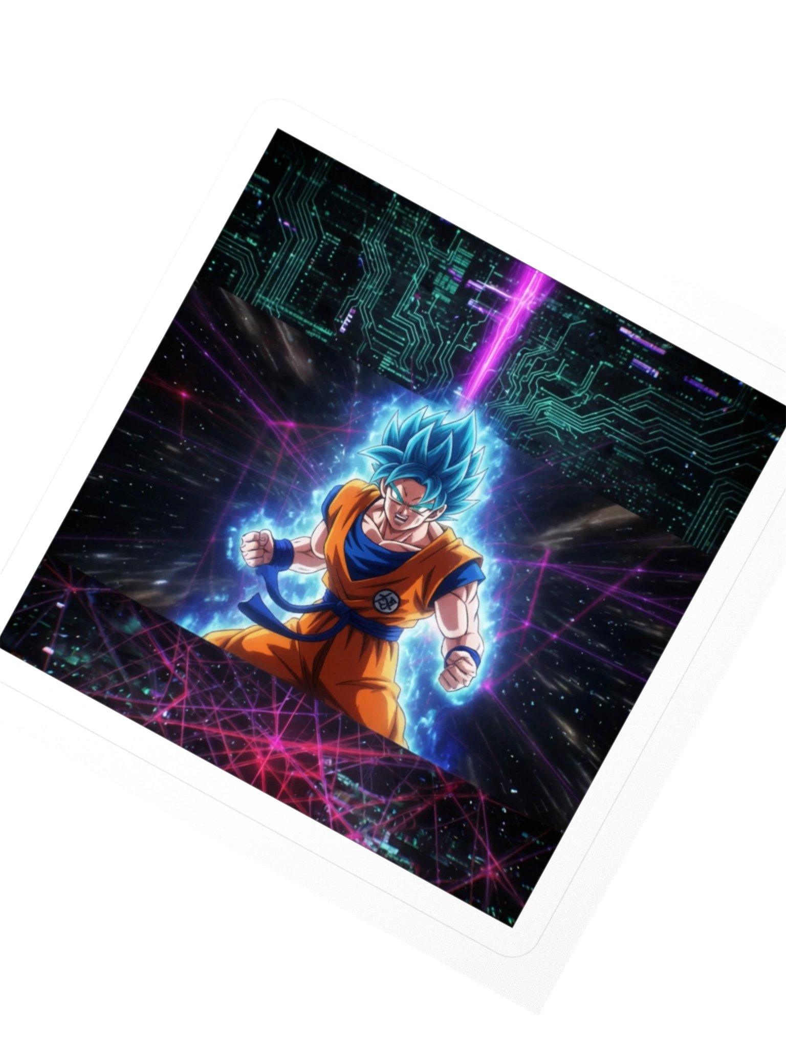 Super Saiyan Blue Goku // Premium Vinyl Sticker product image (2)