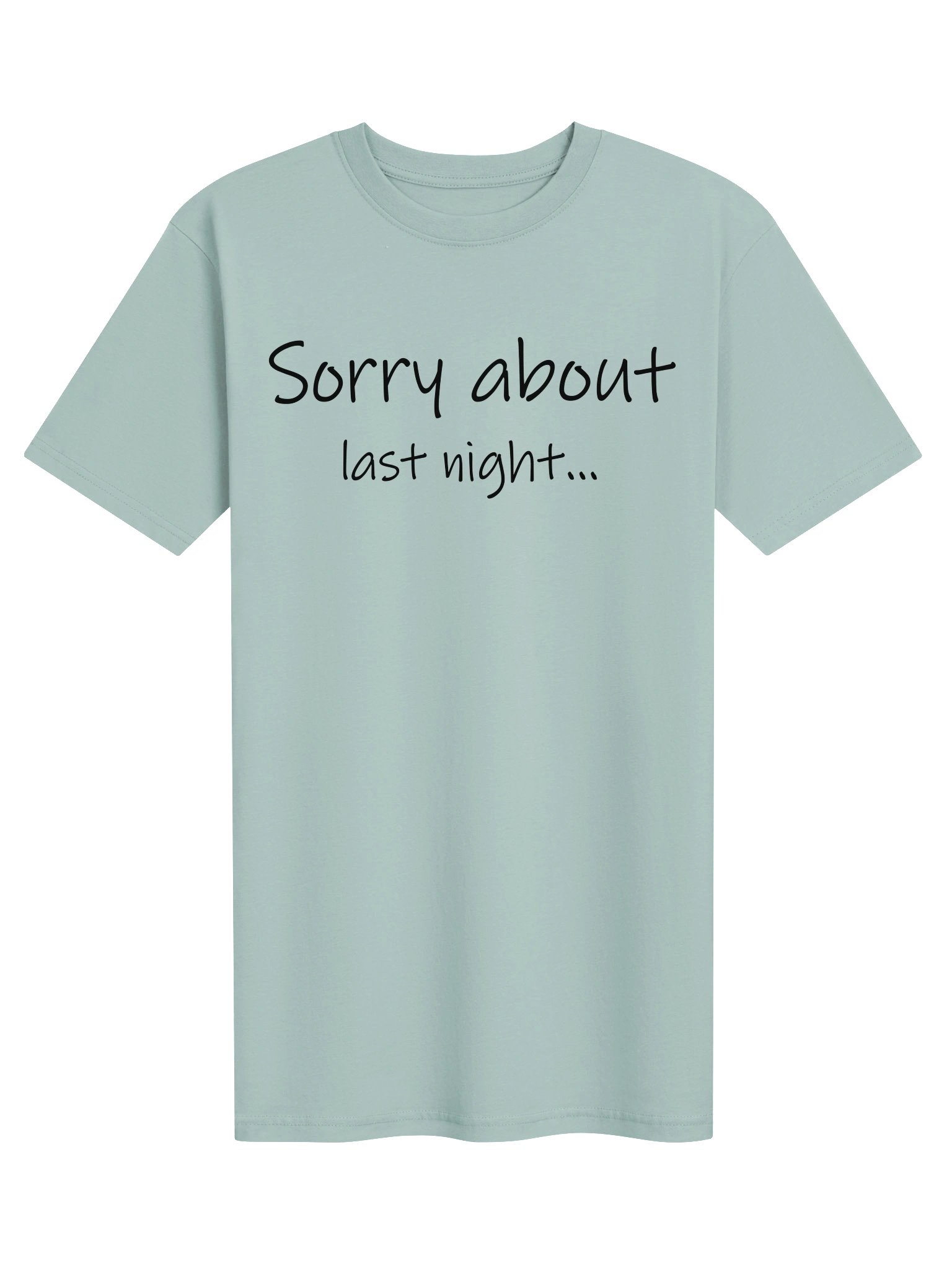 Sorry About Last Night Heavyweight Tee Lt product image (2)