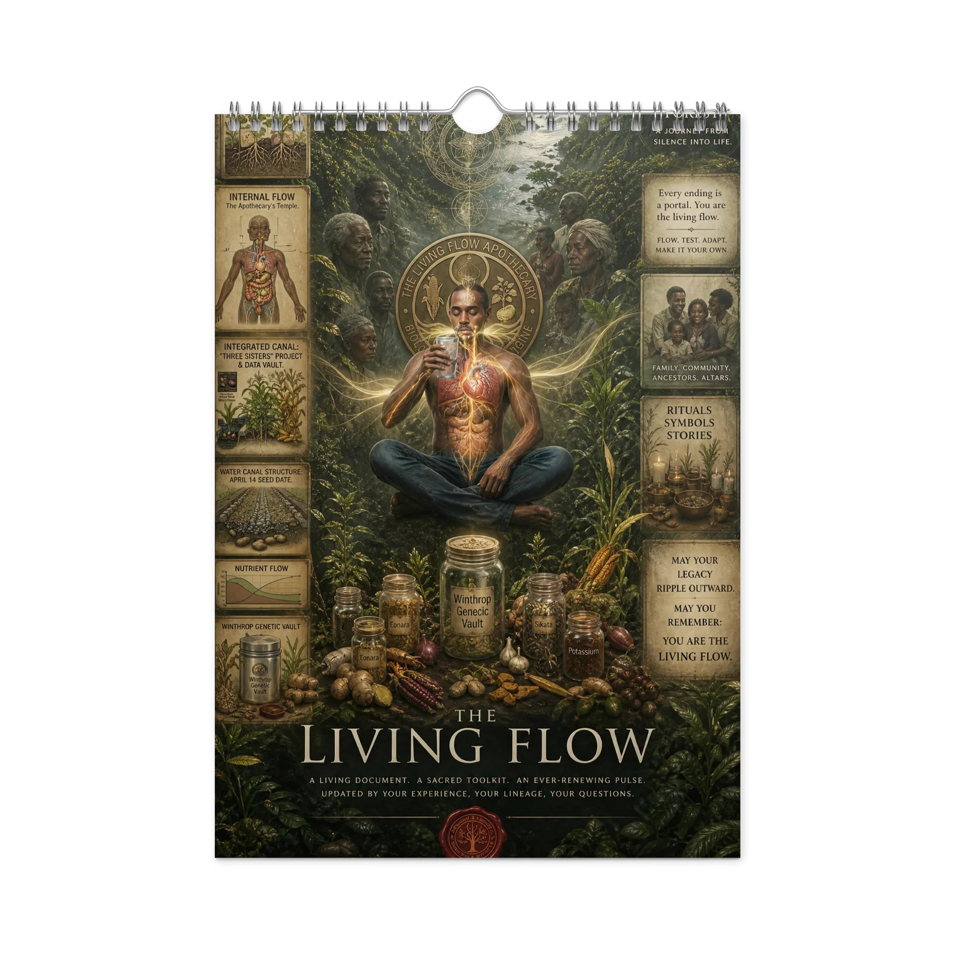 2026 Wellness Apothecary Wall Calendar product image (3)