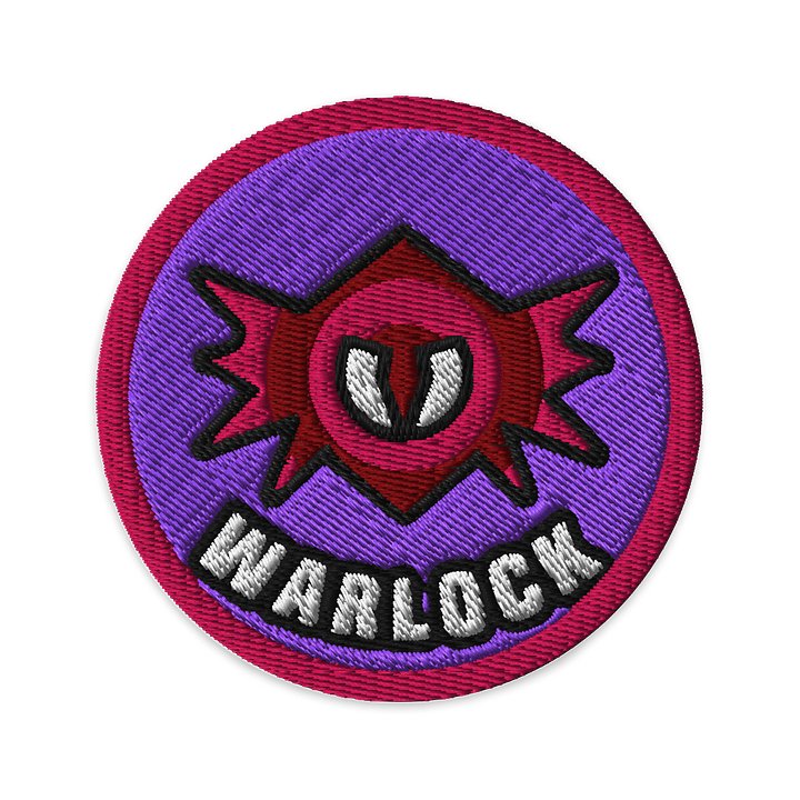Battle Baubles Warlock Class Embroidered Patch product image (1)