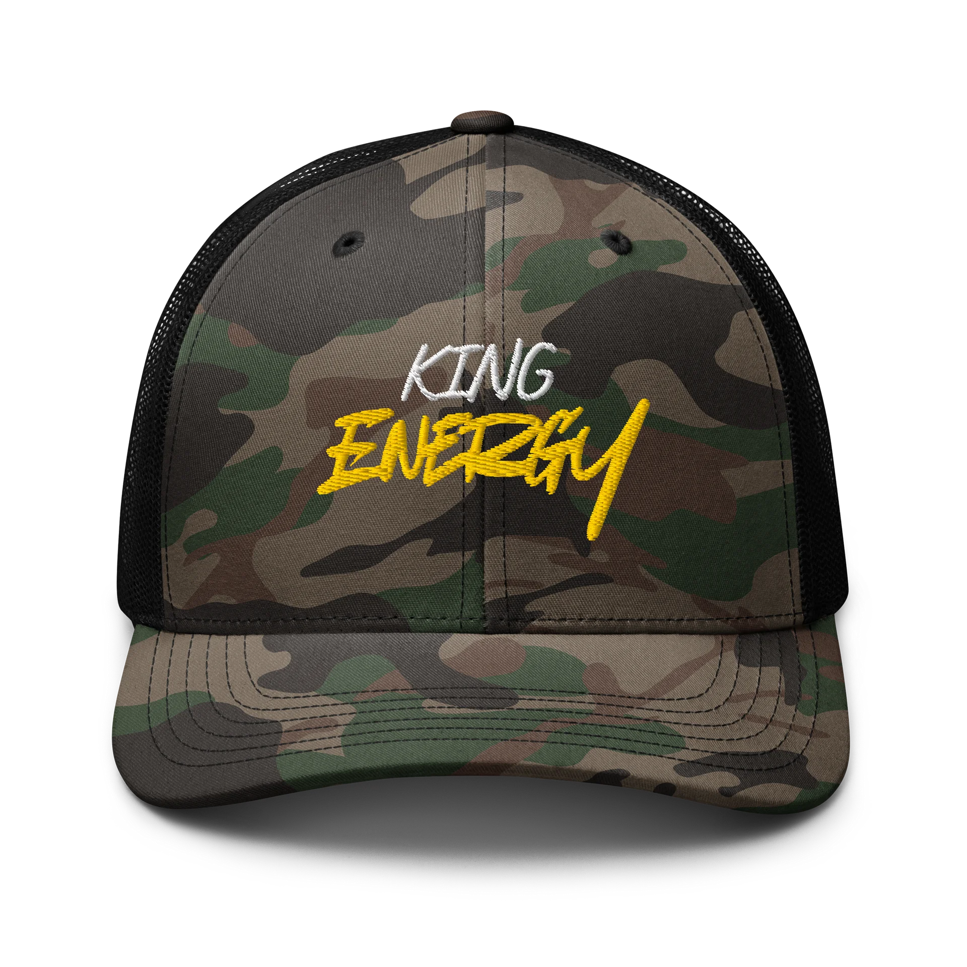 King Energy Camouflage Trucker Hat product image (1)