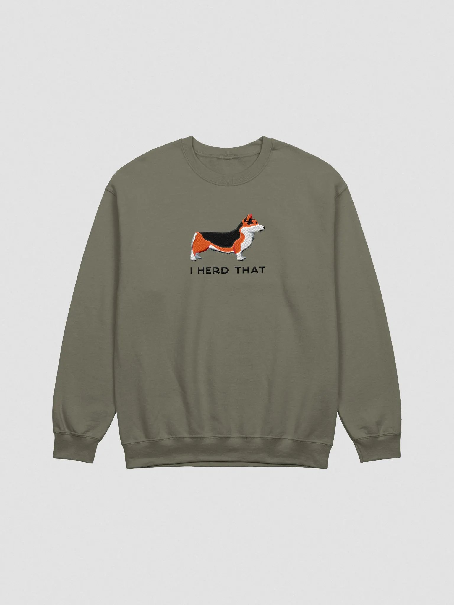 I Herd That Sweatshirt (Embroidered) of a Pembroke Welsh Corgi(Red Tricolor) product image (4)