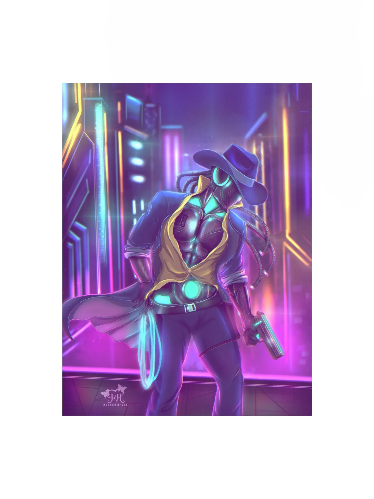 "Cy-Fi" Cowboy - Art Print product image (1)
