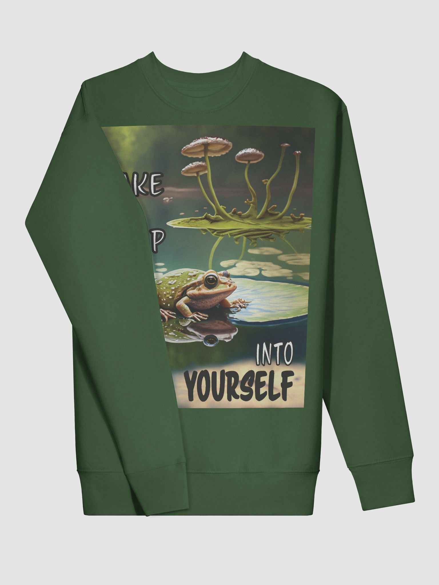 Leap into Yourself Frog Motivational Sweatshirt product image (3)