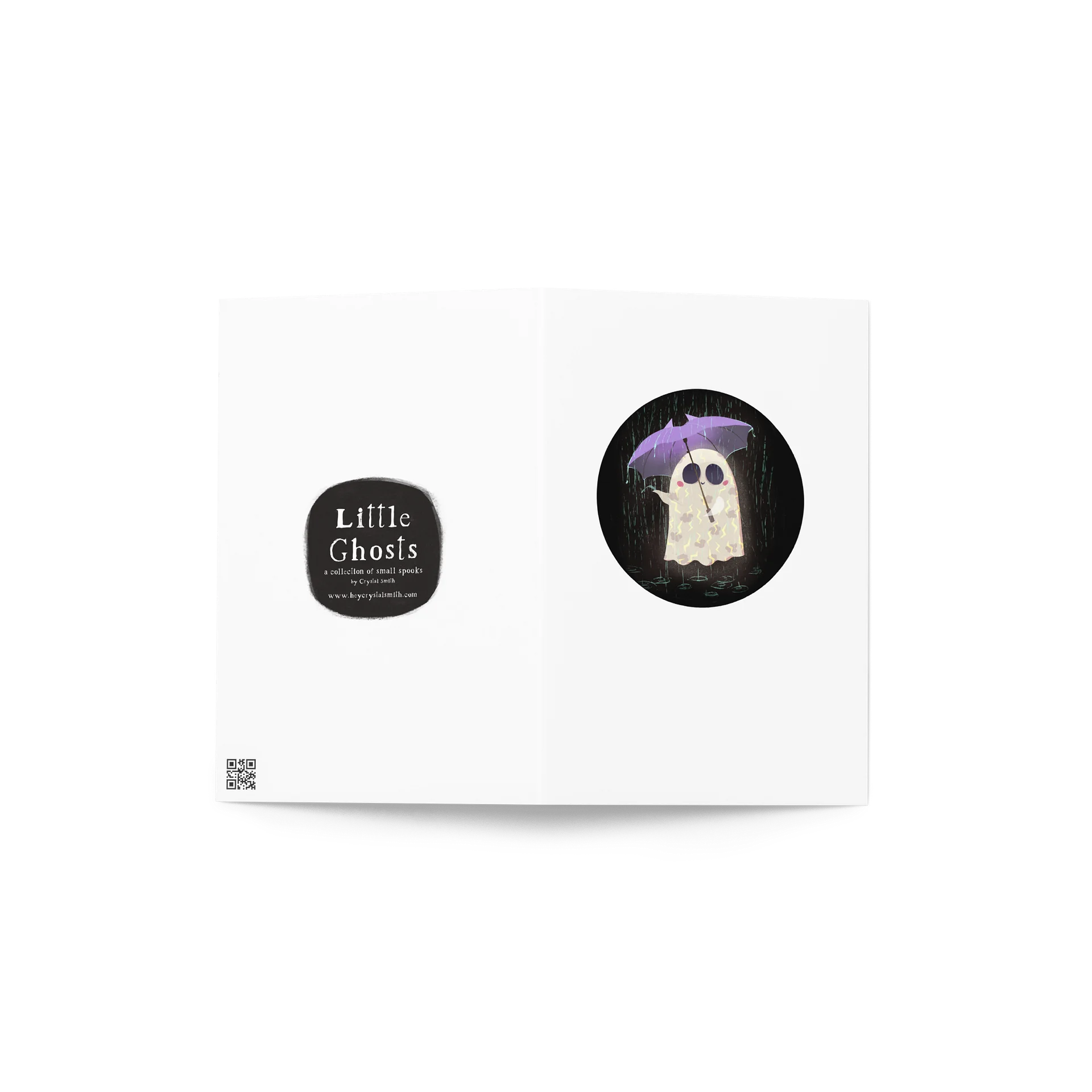 Little Ghost in the Rain - Greeting Card product image (5)