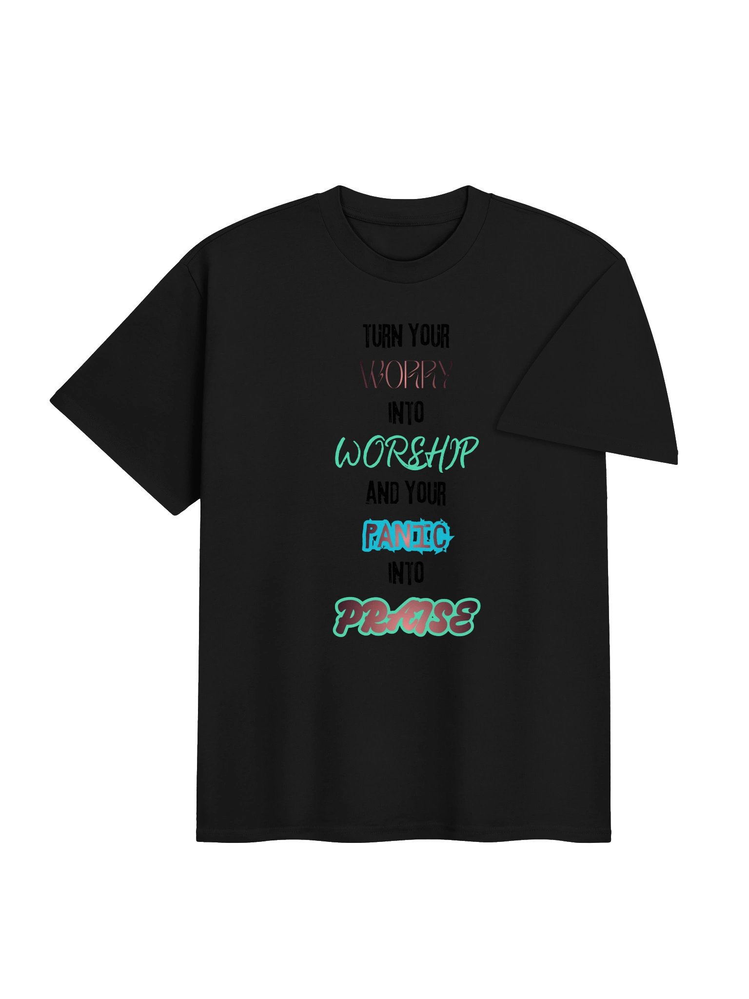 Worry Worship Panic Praise Graphic Tee product image (16)