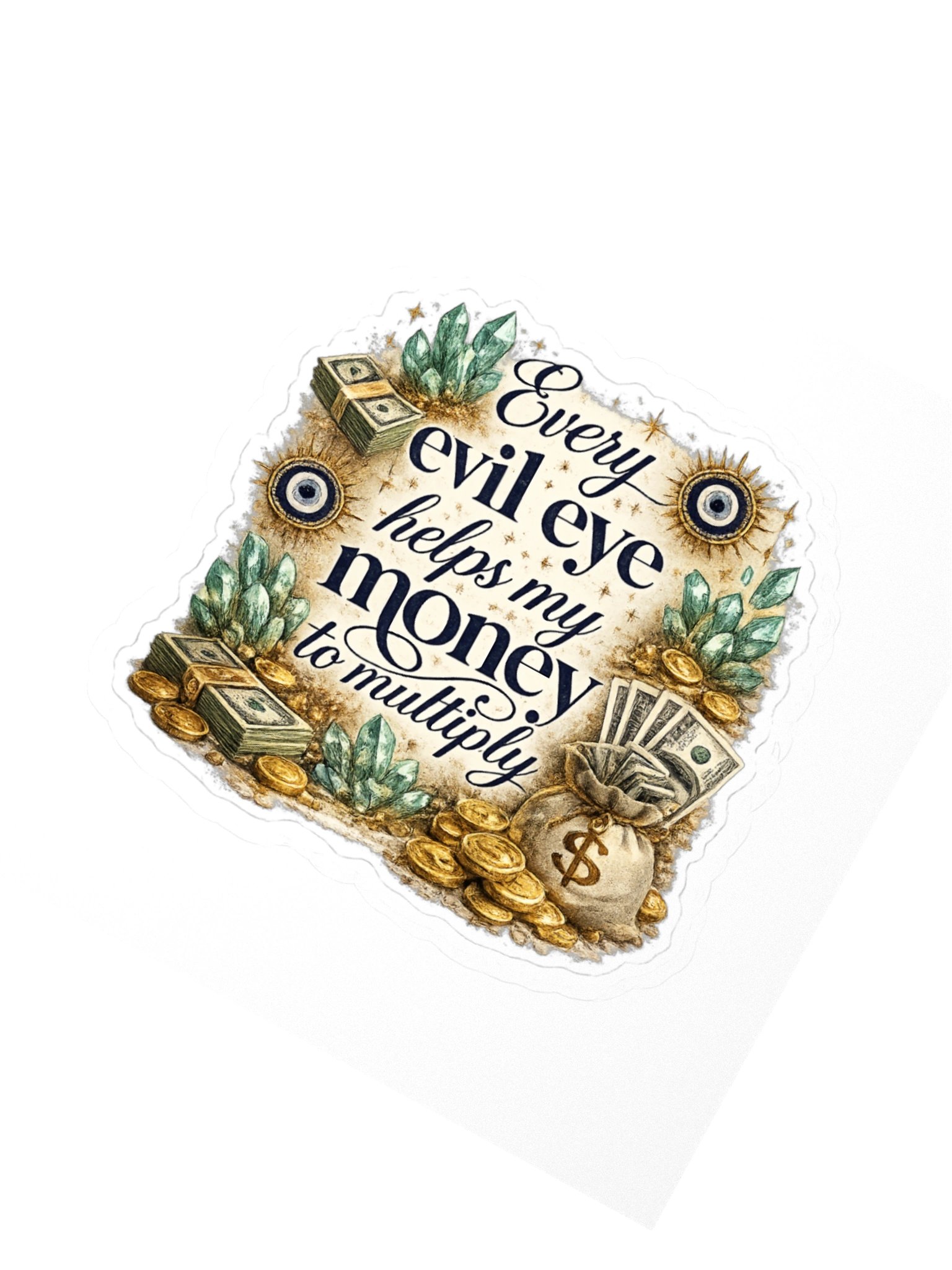 Evil eye to money spell sticker product image (2)