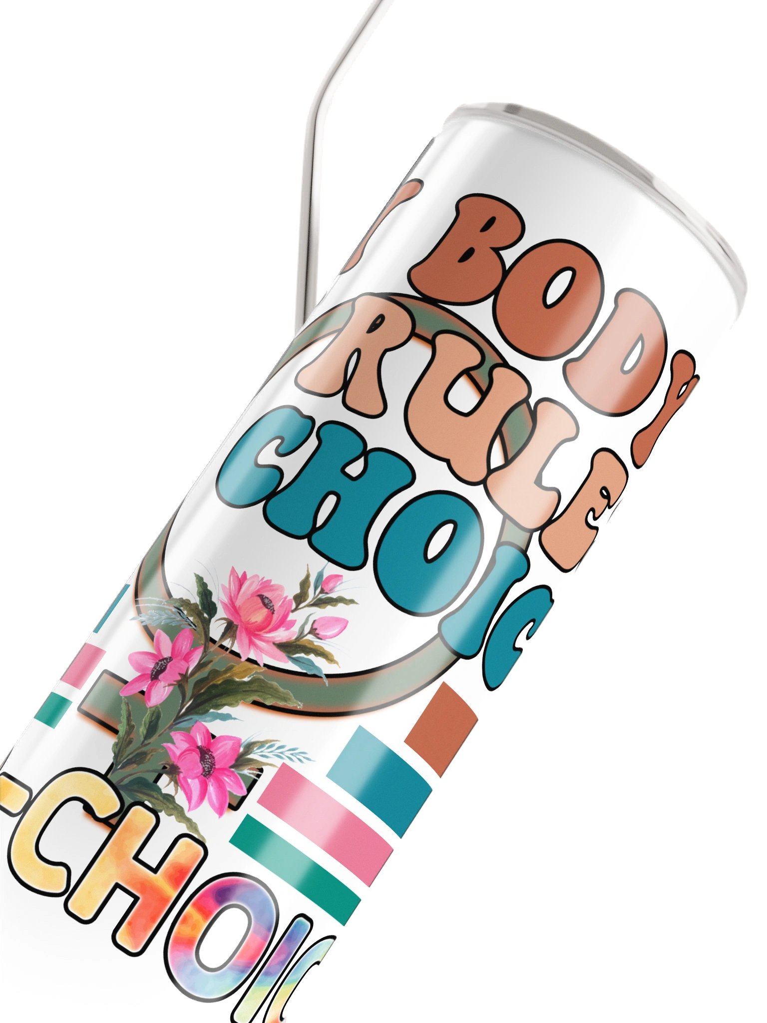 Empowerment Floral Stainless Steel Tumbler product image (4)