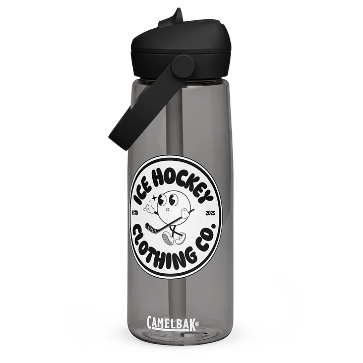 Ice Hockey Cartoon Logo Water Bottle product image (1)