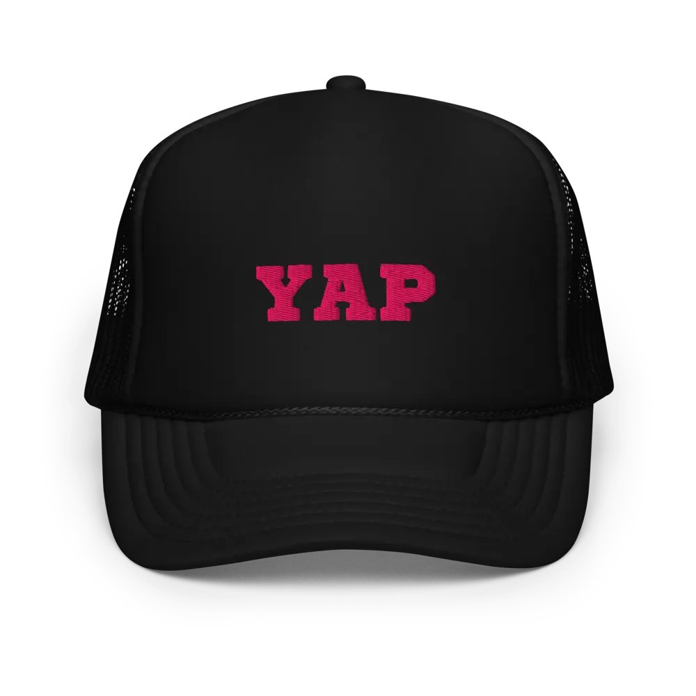 YAP embroidered trucker hat product image (1)