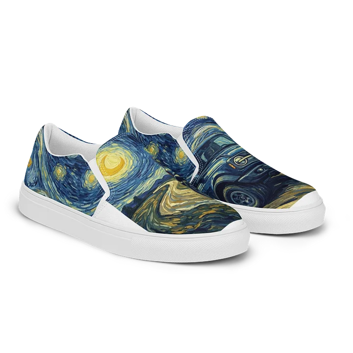Women's Starry Trail Slip-Ons - Cosmic Off-Road Canvas Sneakers product image (2)