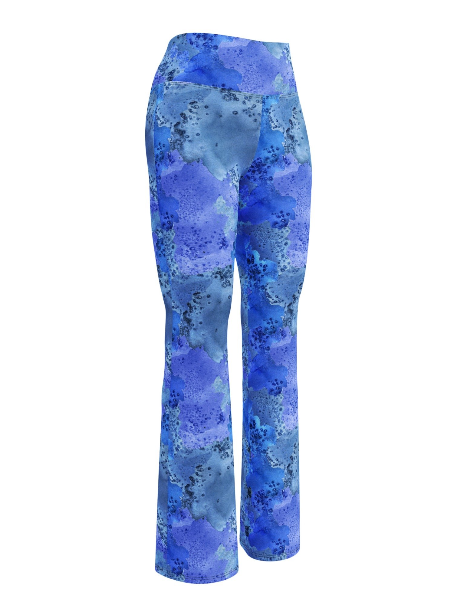 "Ocean Blue" Print Flare Leggings product image (3)