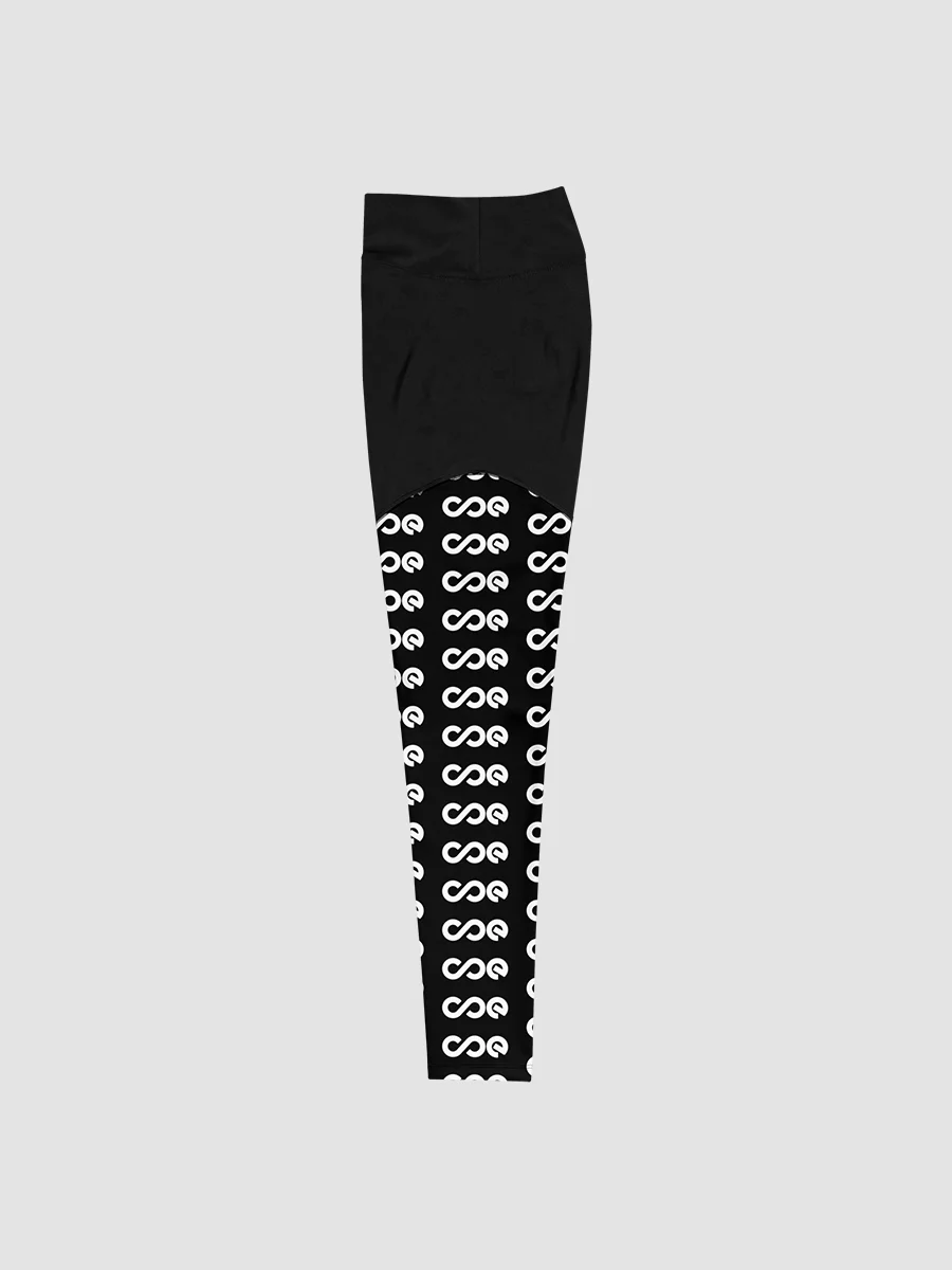 COE Premium Sports Leggings Black & White product image (3)