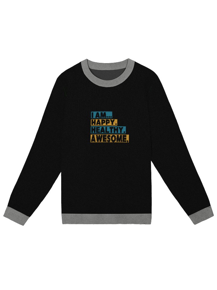 Happy, Healthy Unisex Knitted Sweater product image (5)