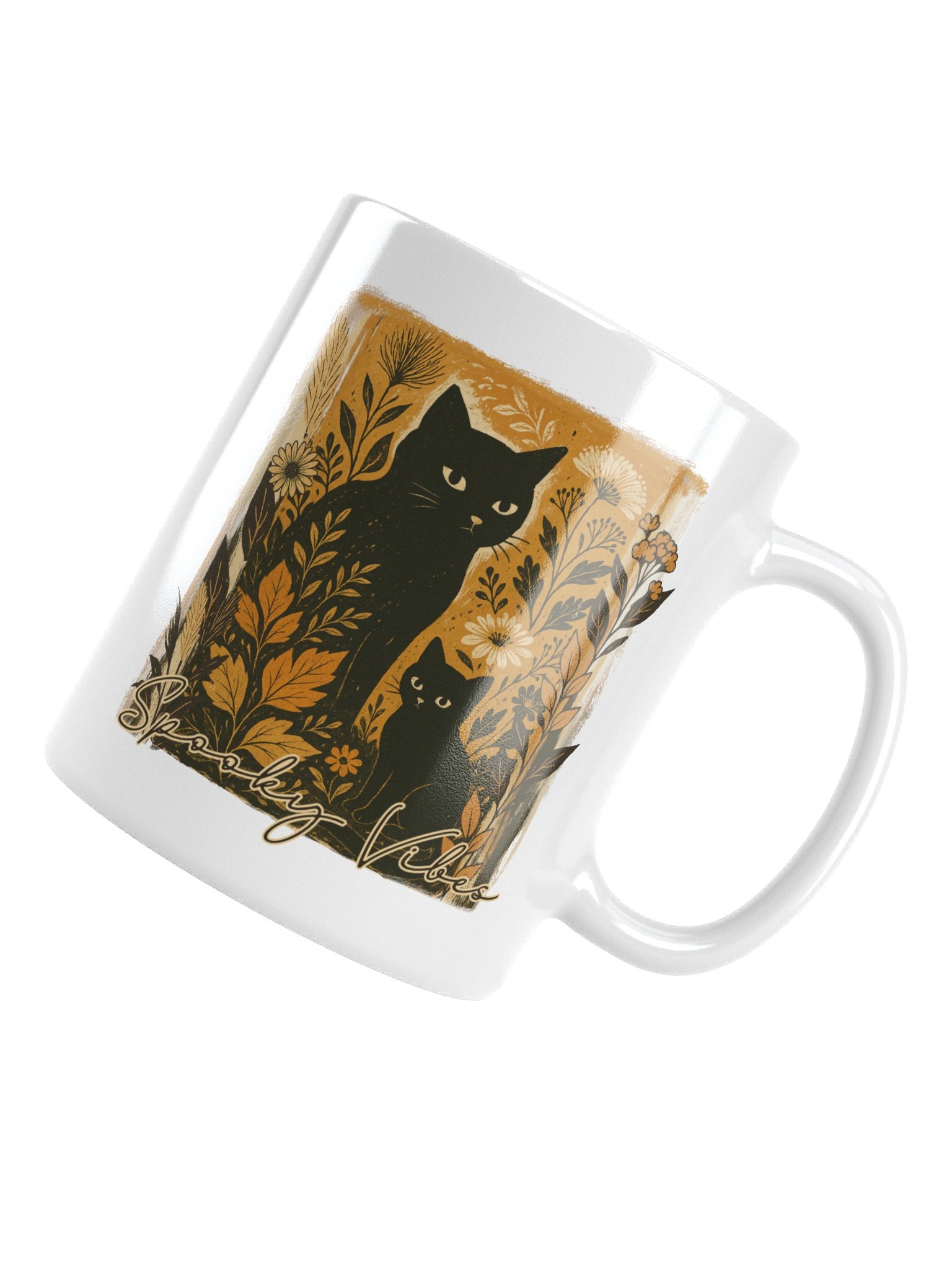 Spooky Vibes Black Cat Mug product image (14)