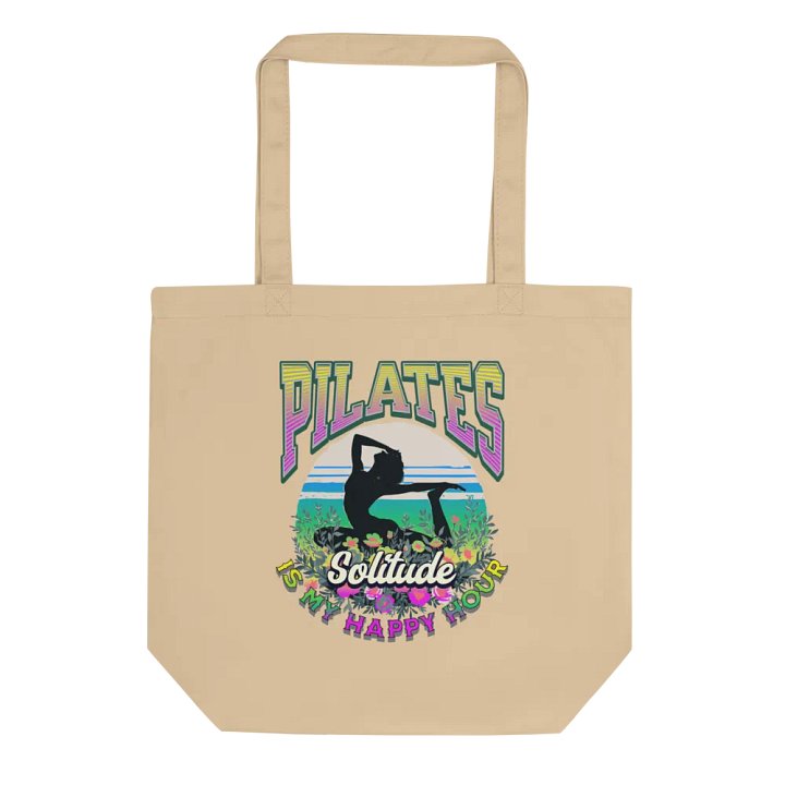 Pilates Is My Happy Hour Solitude Eco Tote product image (1)