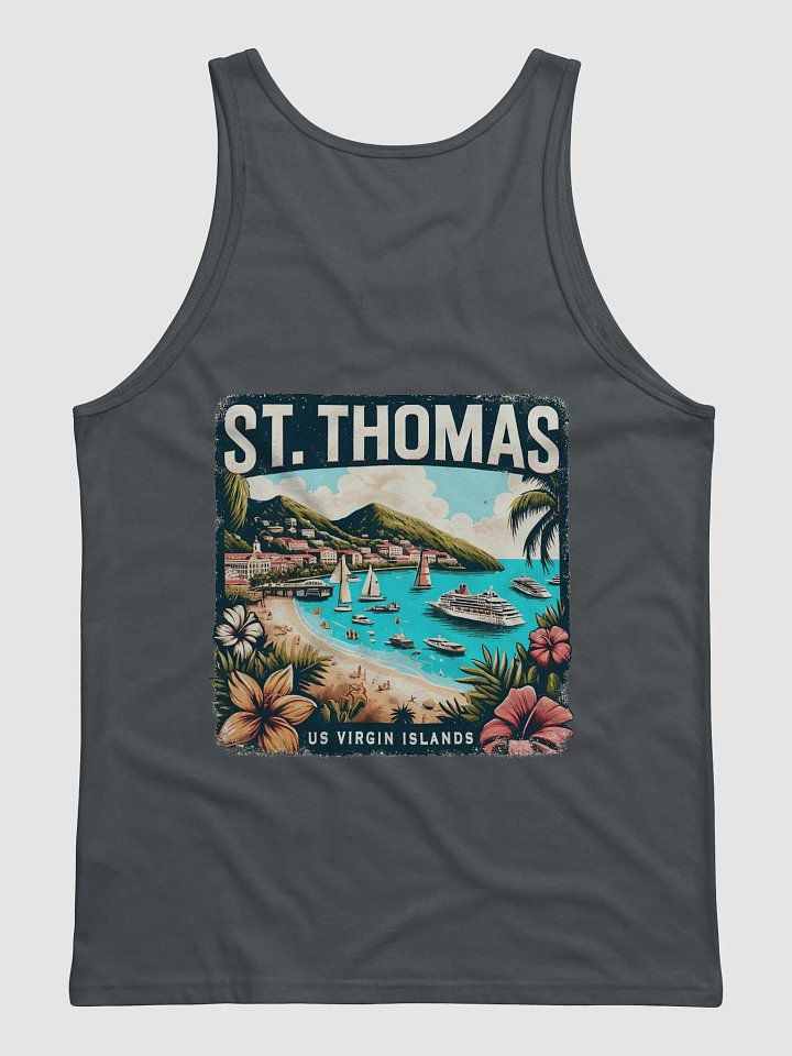 ST THOMAS US VIRGIN ISLANDS TANK TOP, SMALL PRINT FRONT, LARGE PRINT BACK product image (15)