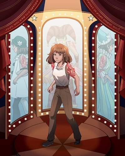 Chapter 9 for Crystalized will be up next Friday so here’s the cover art for it 😁 
Since it takes place at the circus I had t...