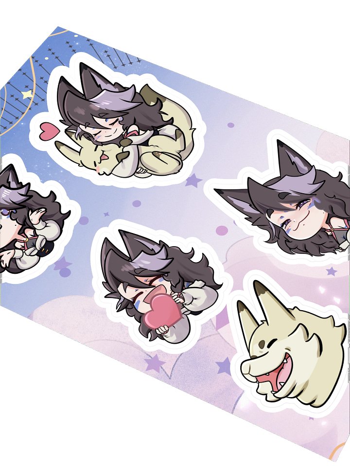 Miss Dusk Kiss Cut Sticker Sheet 05 product image (2)