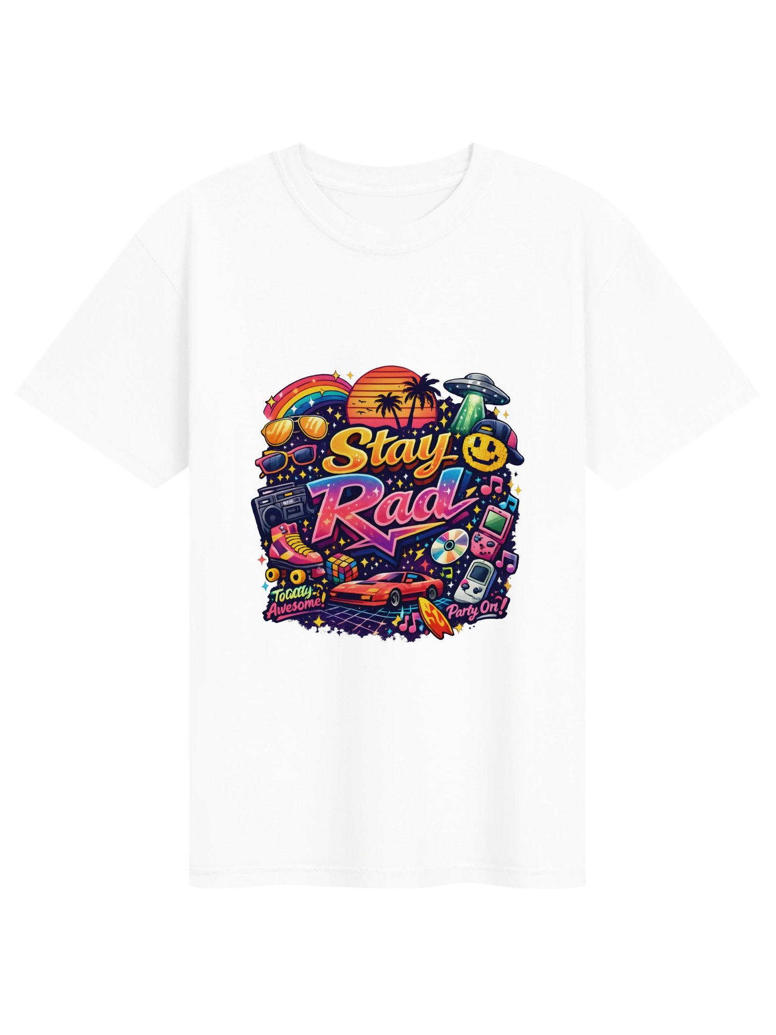Stay Rad Retro 90s Vibe Tee product image (3)