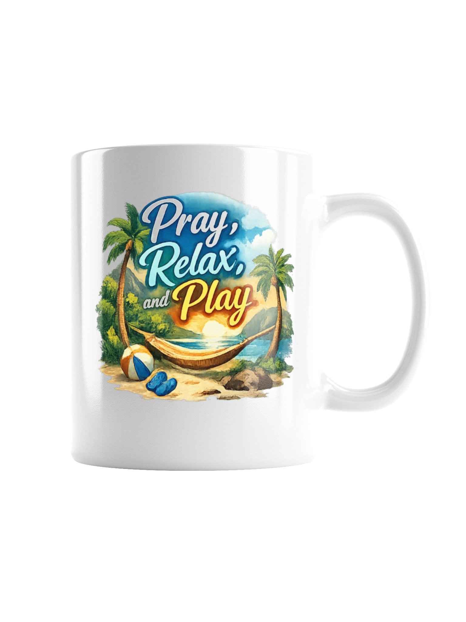 Pray, Relax & Play Tropical Coffee Mug product image (5)