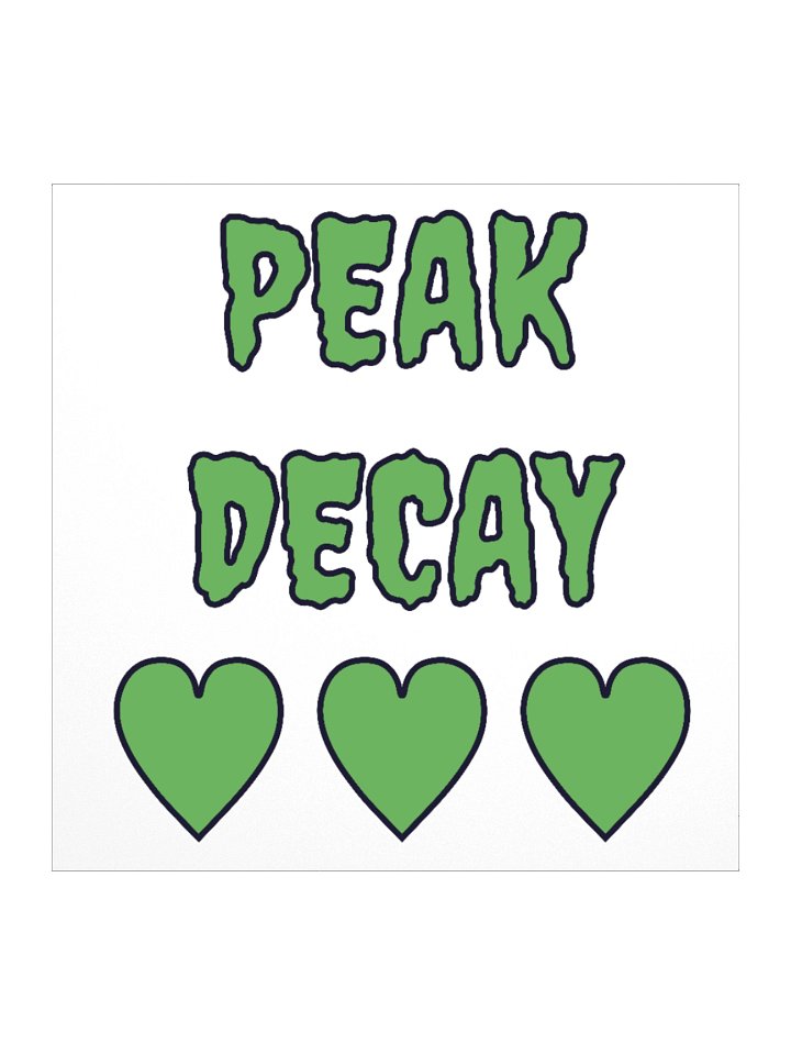Peak Decay stickers product image (1)
