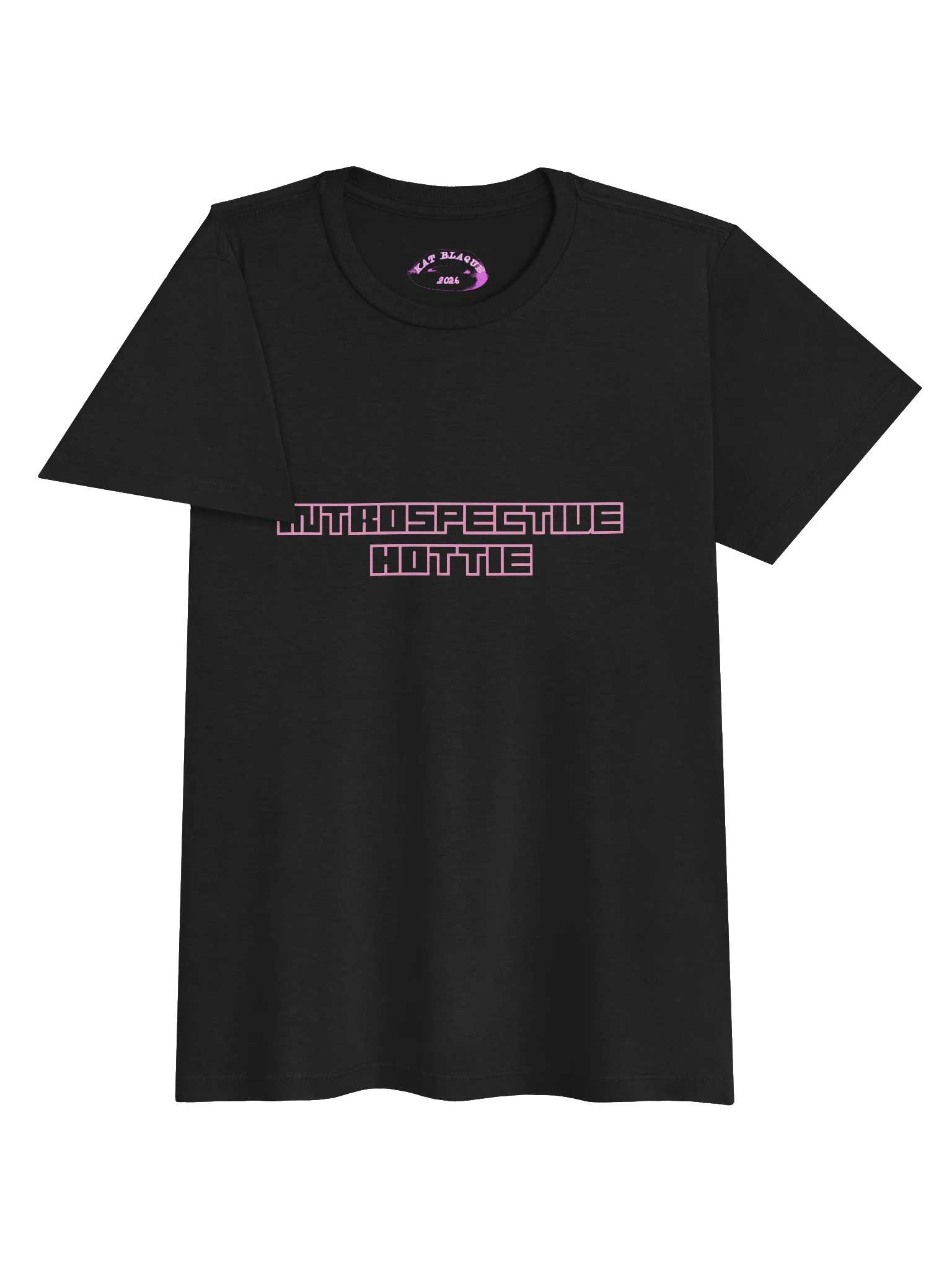 Introspective Hottie Black and Pink Shirt product image (4)