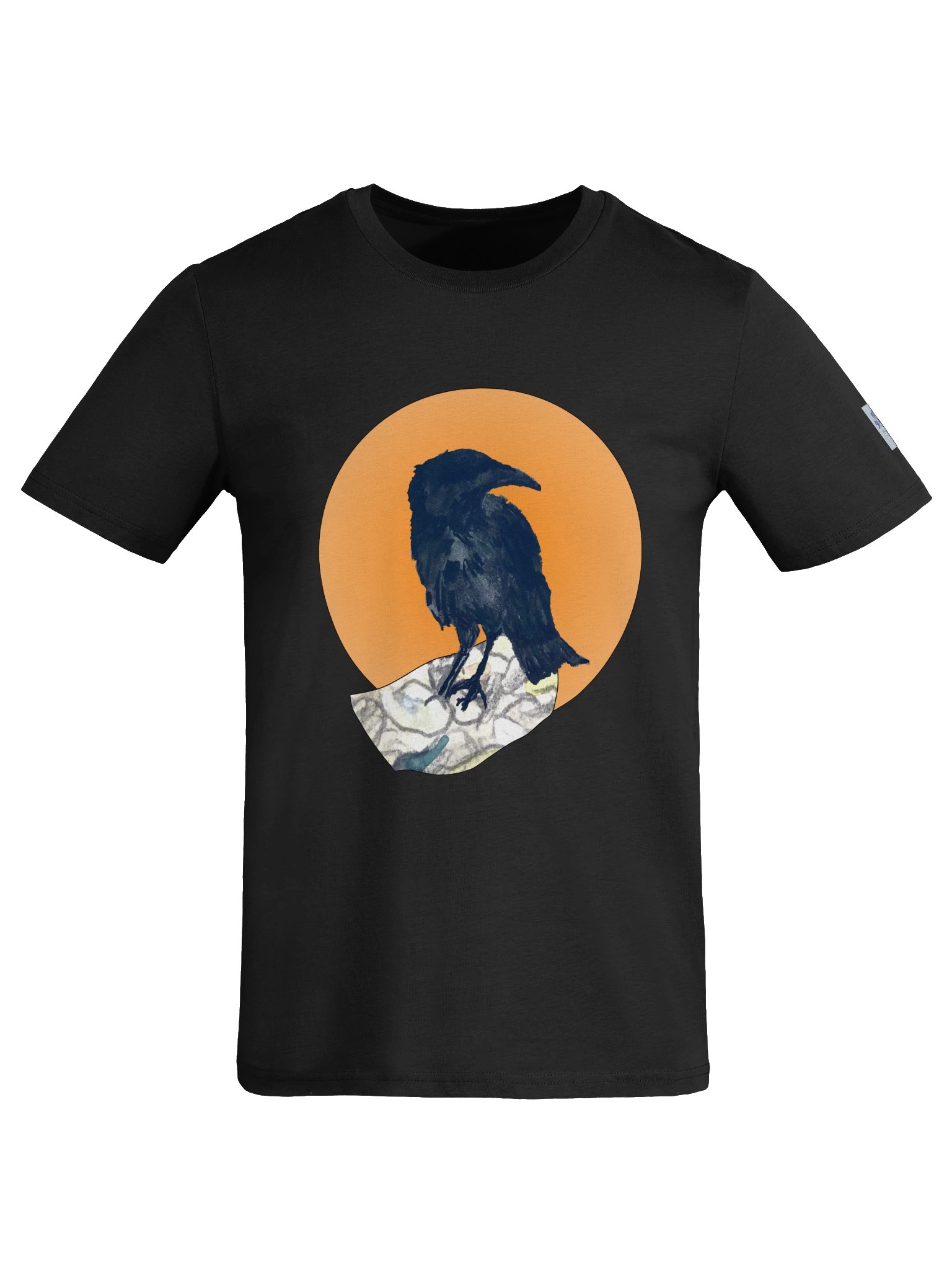 Crow on Pebbles, Organic T-Shirt (Unisex) product image (7)