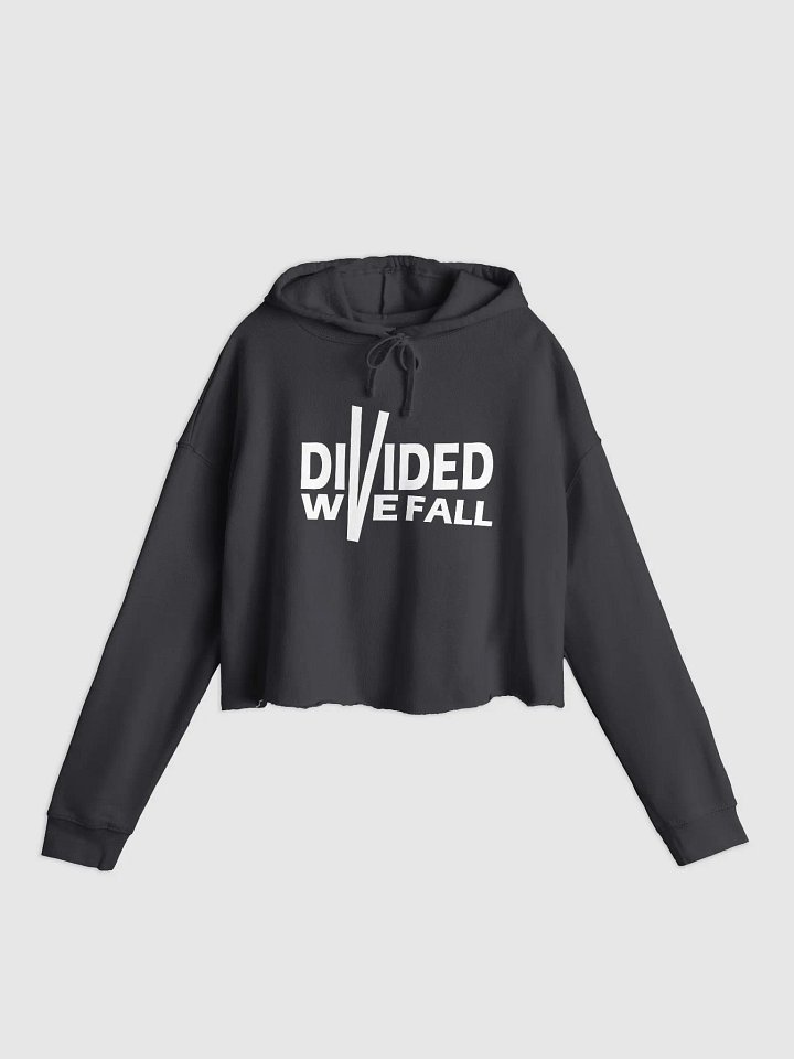 Divided We Fall - White - Independent Trading Co. Women’s Lightweight Cropped Hoodie product image (1)