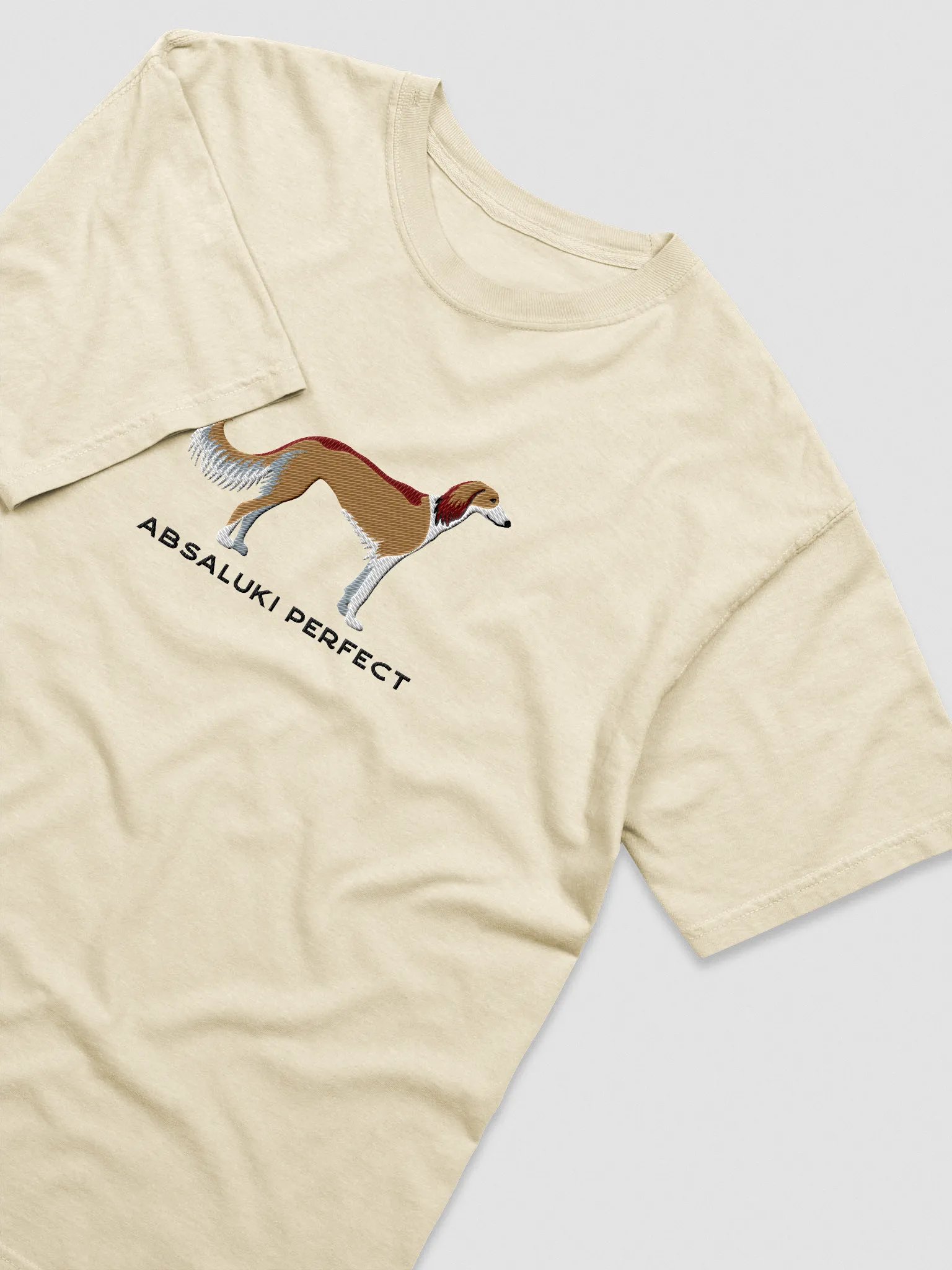 Absaluki Perfect T-Shirt(Embroidered) of a Saluki product image (7)