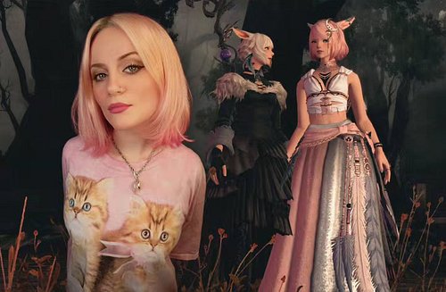 Just a couple of kittens ready for their next adventure!  Come join me (and Y'Shtola) for my first playthrough of Final Fanta...