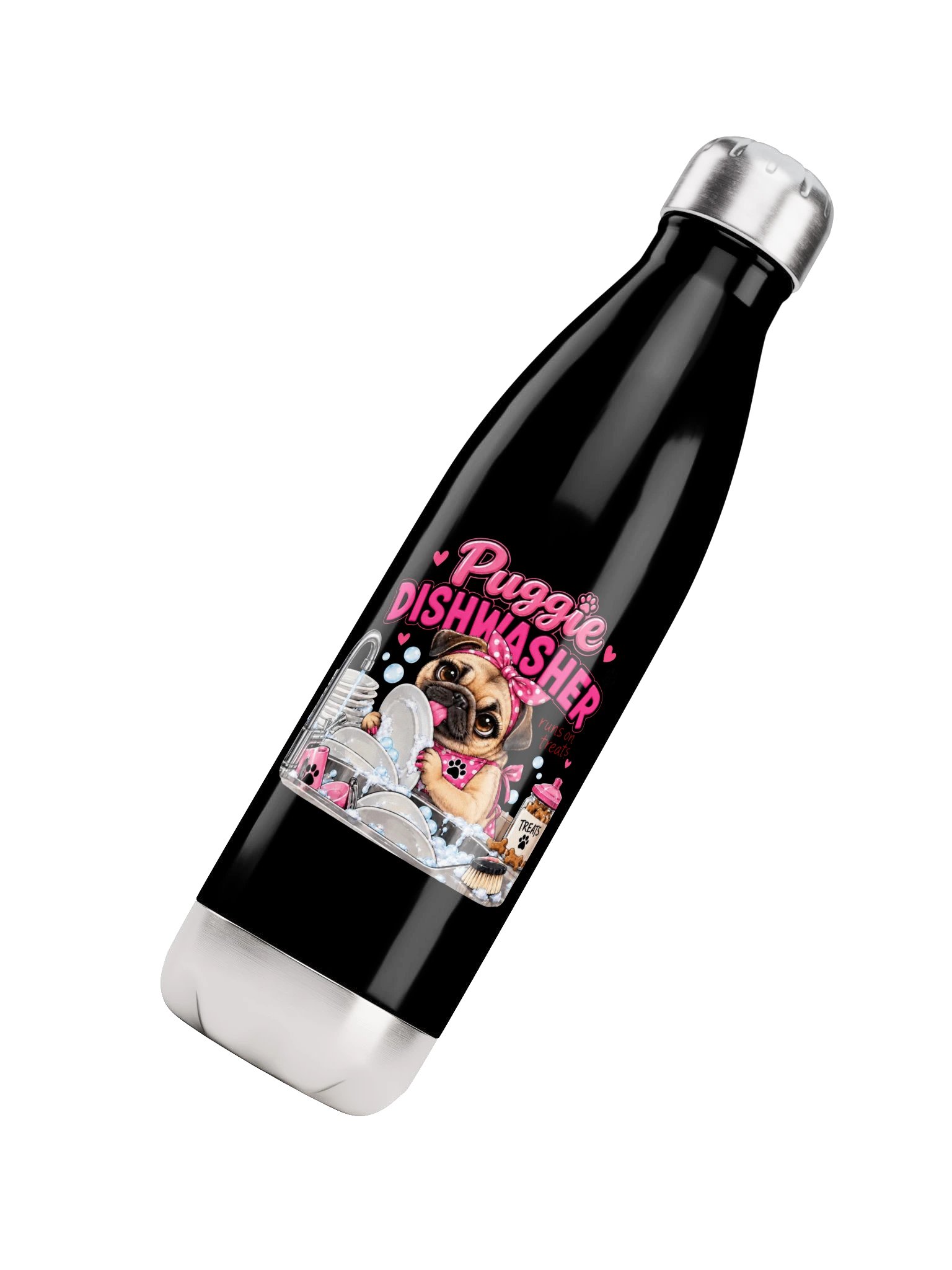 Puggie Dishwasher Stainless Steel Water Bottle product image (7)