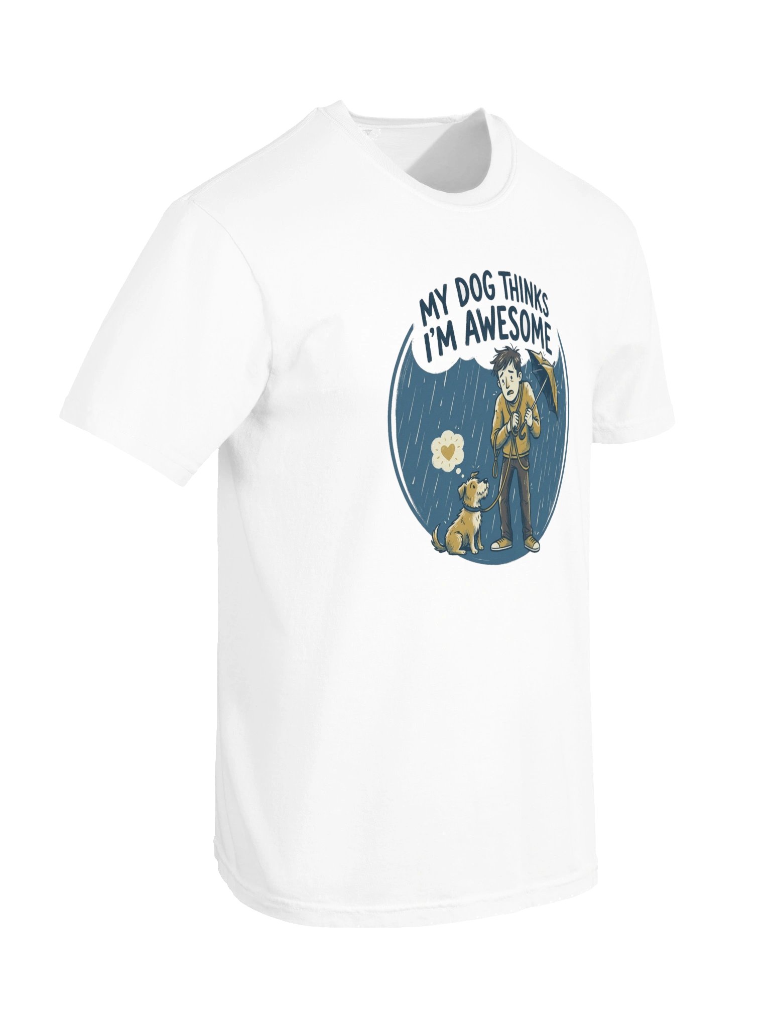 "My Dog Thinks I'm Awesome" Heavyweight T-Shirt product image (10)