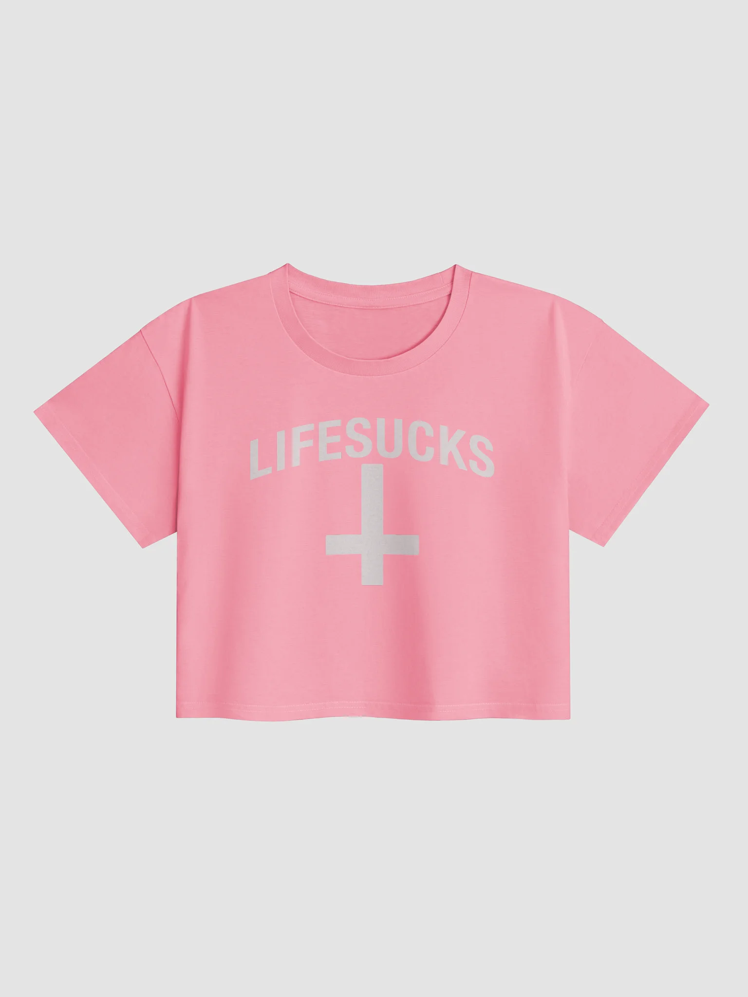 LIFESUCKS CROP TEE product image (2)