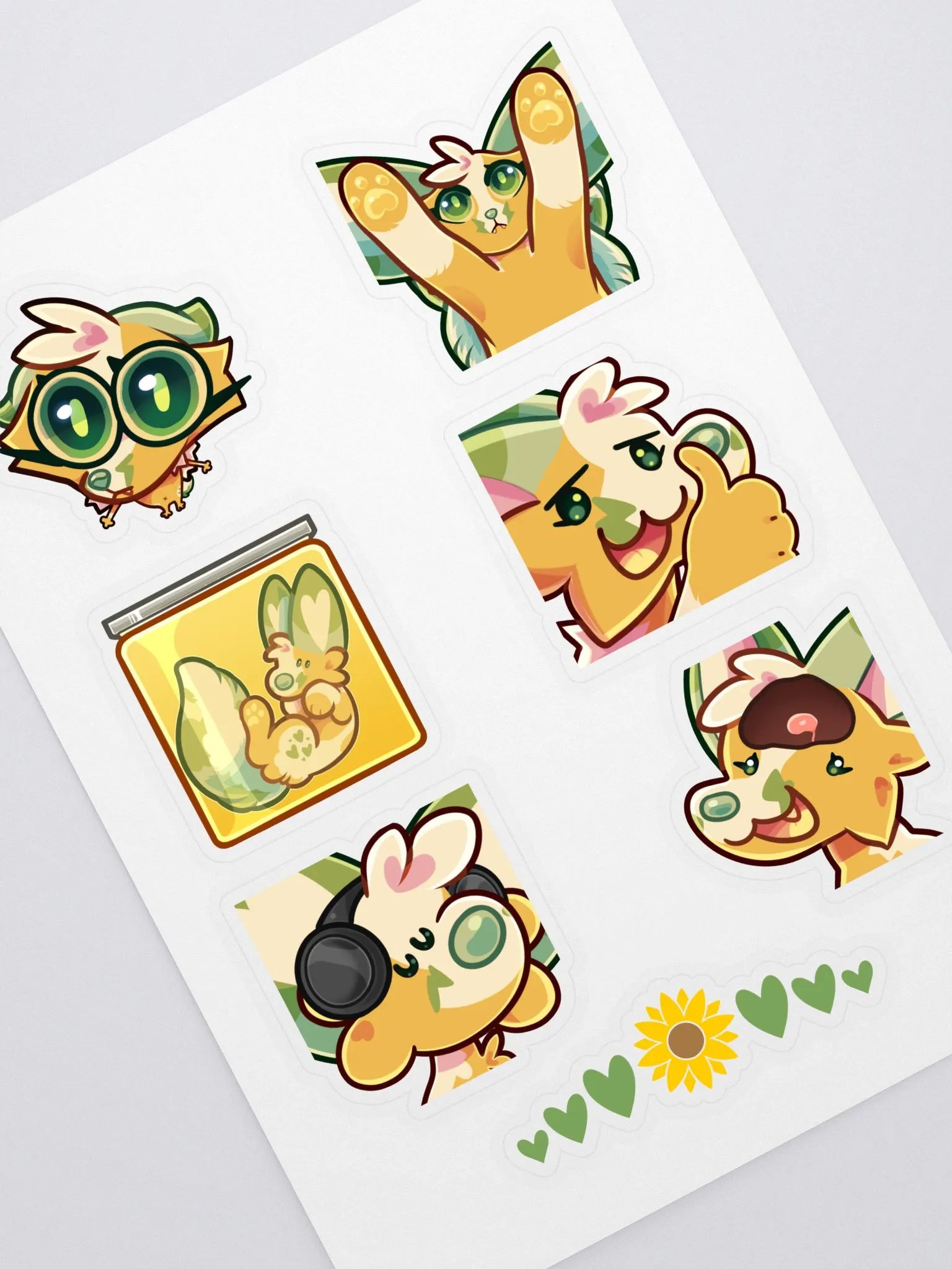 Milu Emote Sticker Sheet 2 product image (1)
