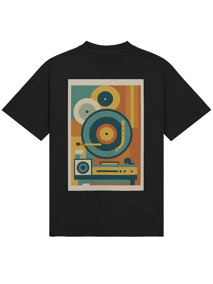 Record Player Graphic AS Colour Premium Oversized Faded T-Shirt product image (2)