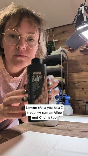 Here's how I made my son an Alice in Chains tee - It's really helpful making multiple versions of the same print, I am learni...
