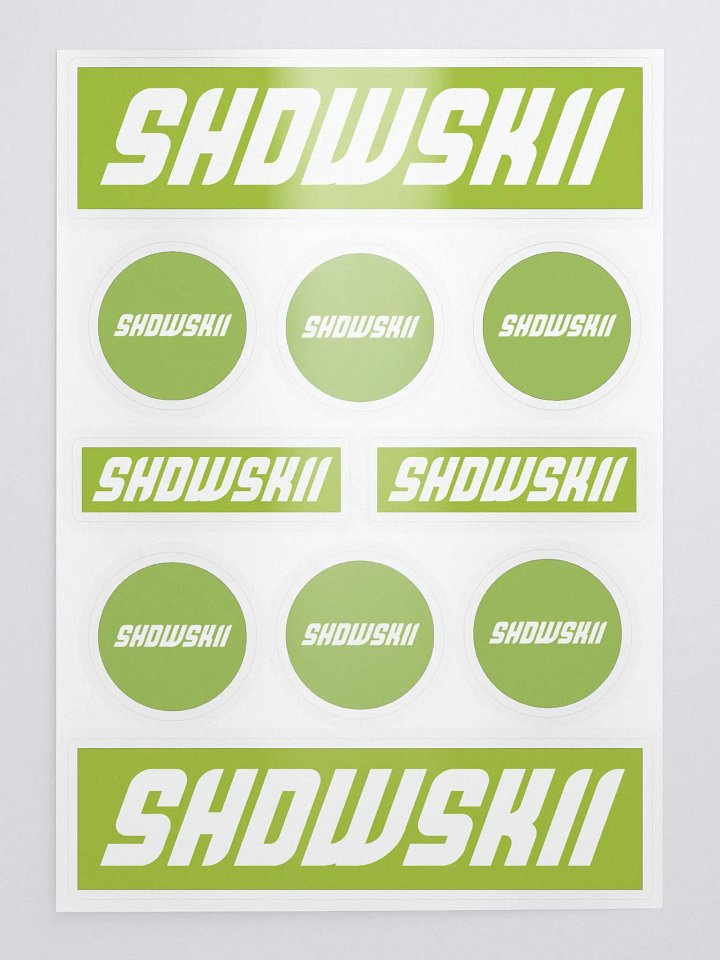 KISS CUT STICKERS / GREEN product image (1)